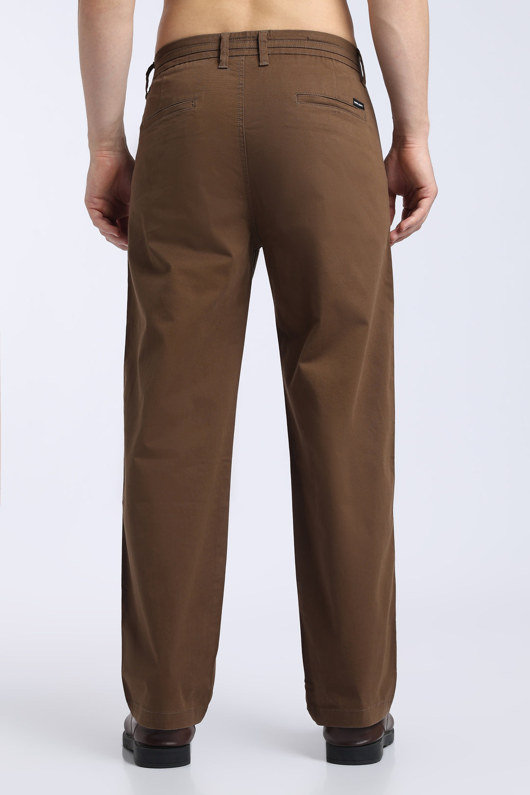Men’s Congo Brown Relaxed Fit Straight Leg Pants