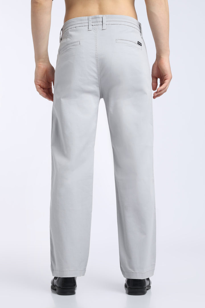Men’s Quill Grey Relaxed Fit Straight Leg Pants