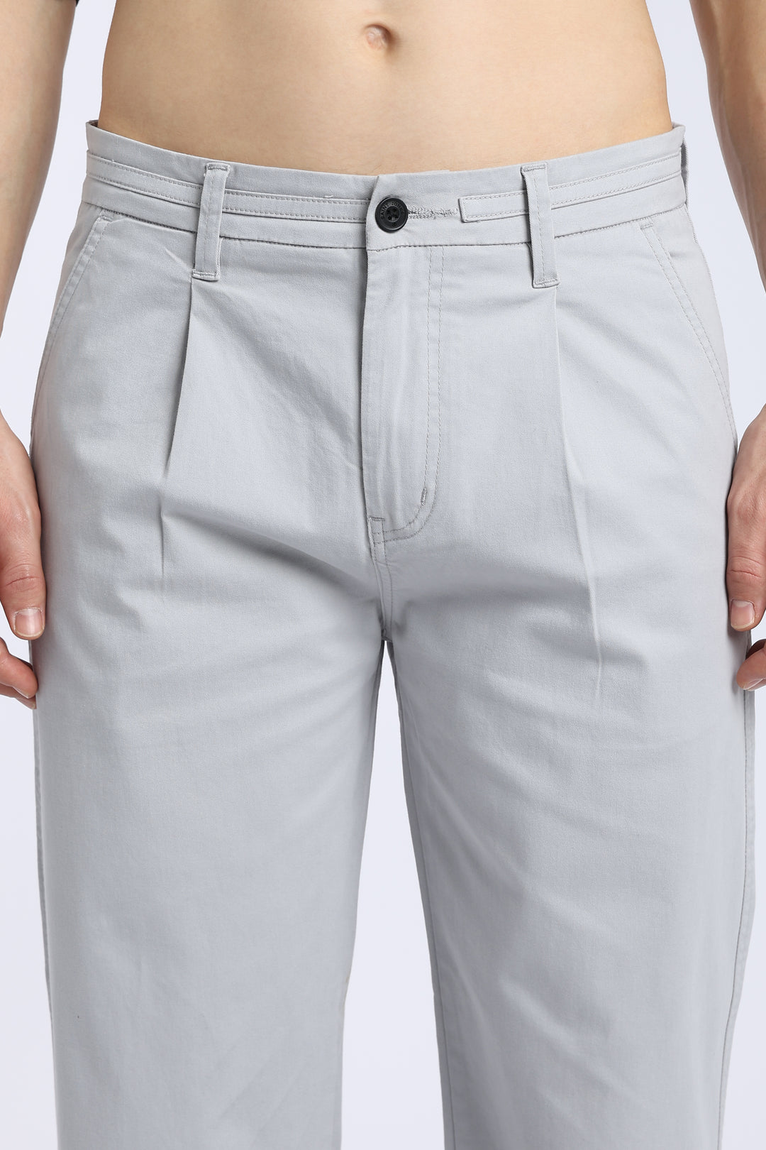 Men’s Quill Grey Relaxed Fit Straight Leg Pants