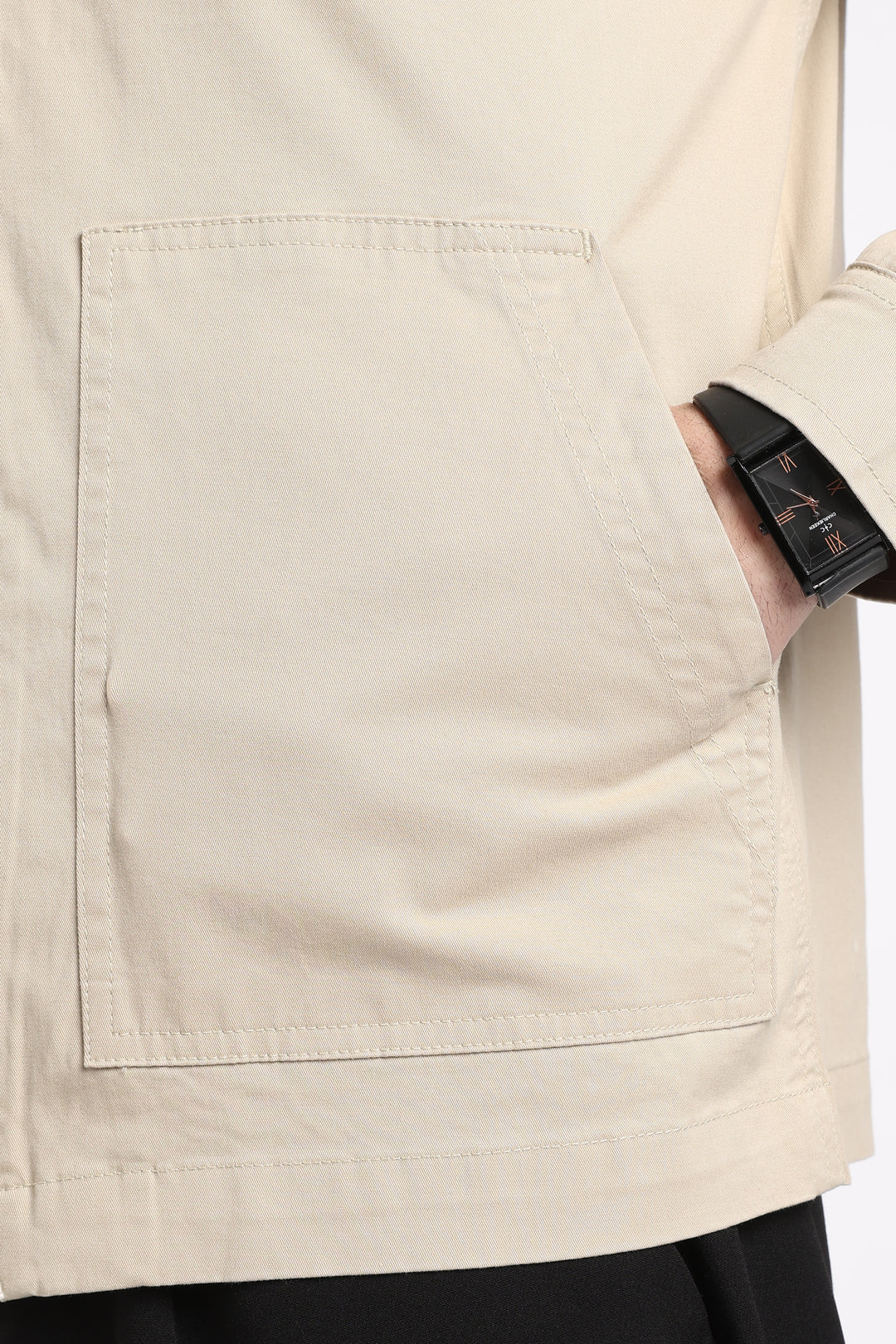 Men’s Almond Utility Zip Jacket