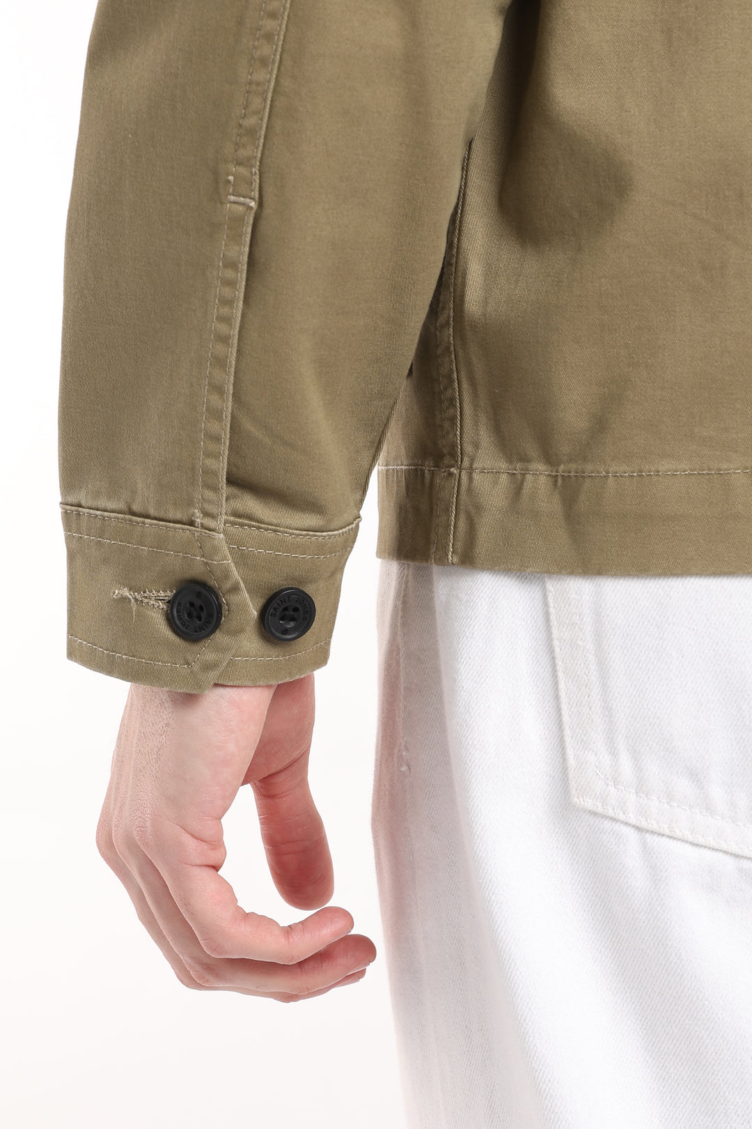 Men’s Olive Utility Zip Jacket