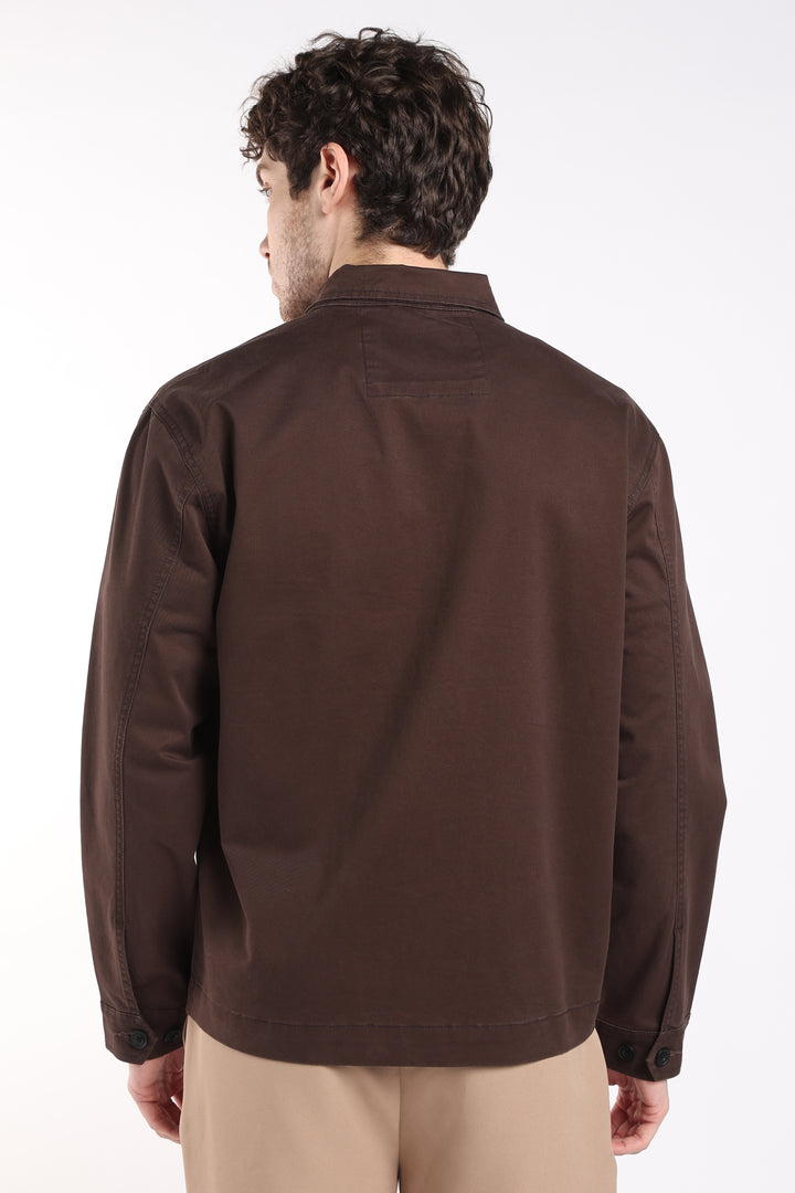 Men’s Congo Brown Utility Zip Jacket