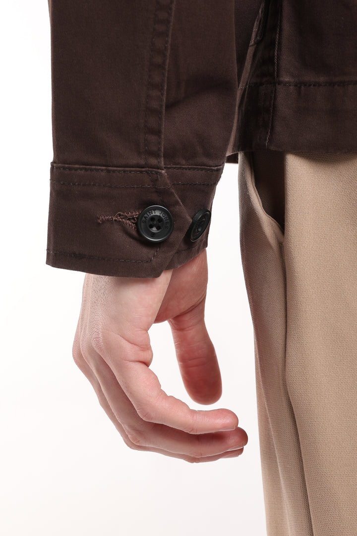 Men’s Congo Brown Utility Zip Jacket