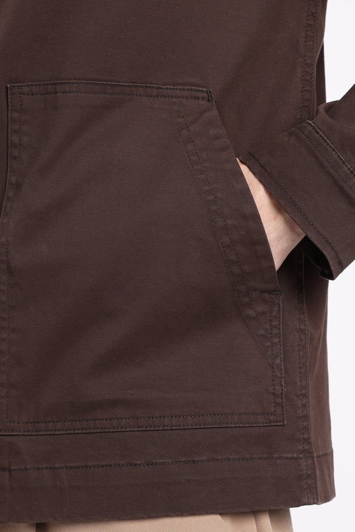 Men’s Congo Brown Utility Zip Jacket