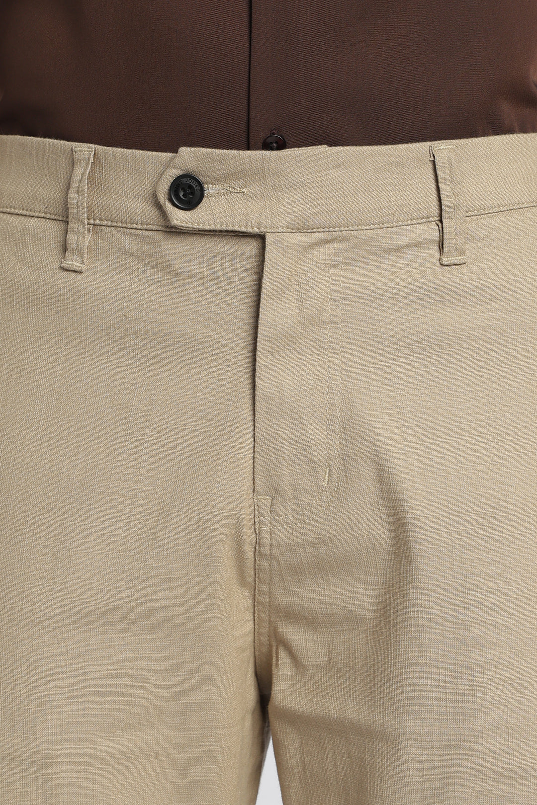 Men’s Beige Relaxed Linen Casual Pants