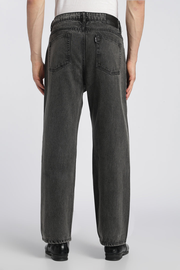 Men’s Dark Grey Loose Fit Denim Jeans