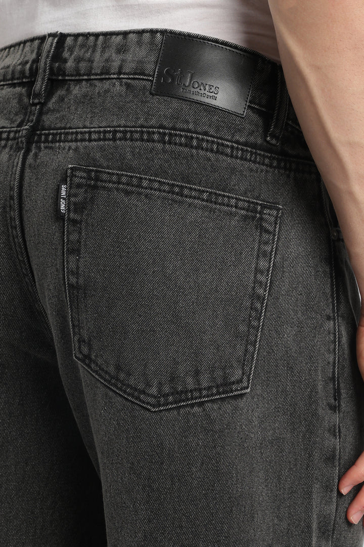 Men’s Dark Grey Loose Fit Denim Jeans