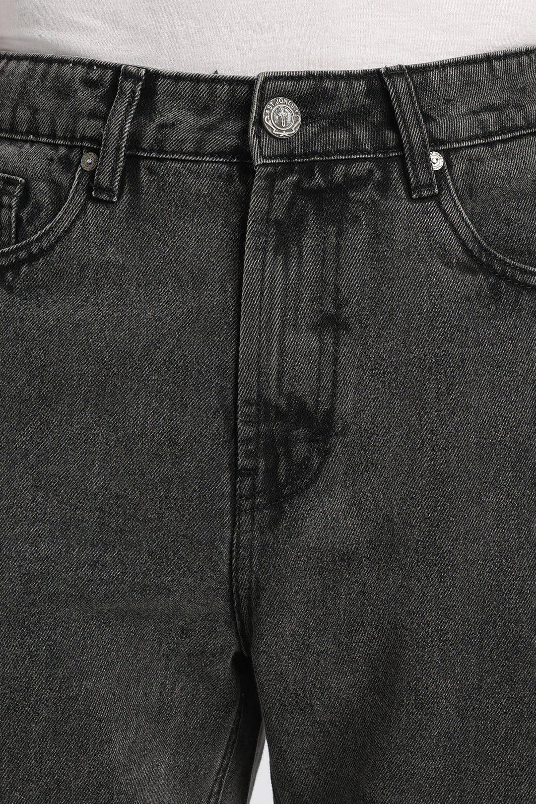 Men’s Dark Grey Loose Fit Denim Jeans