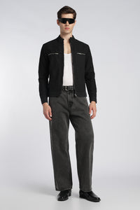 Men’s Dark Grey Loose Fit Denim Jeans