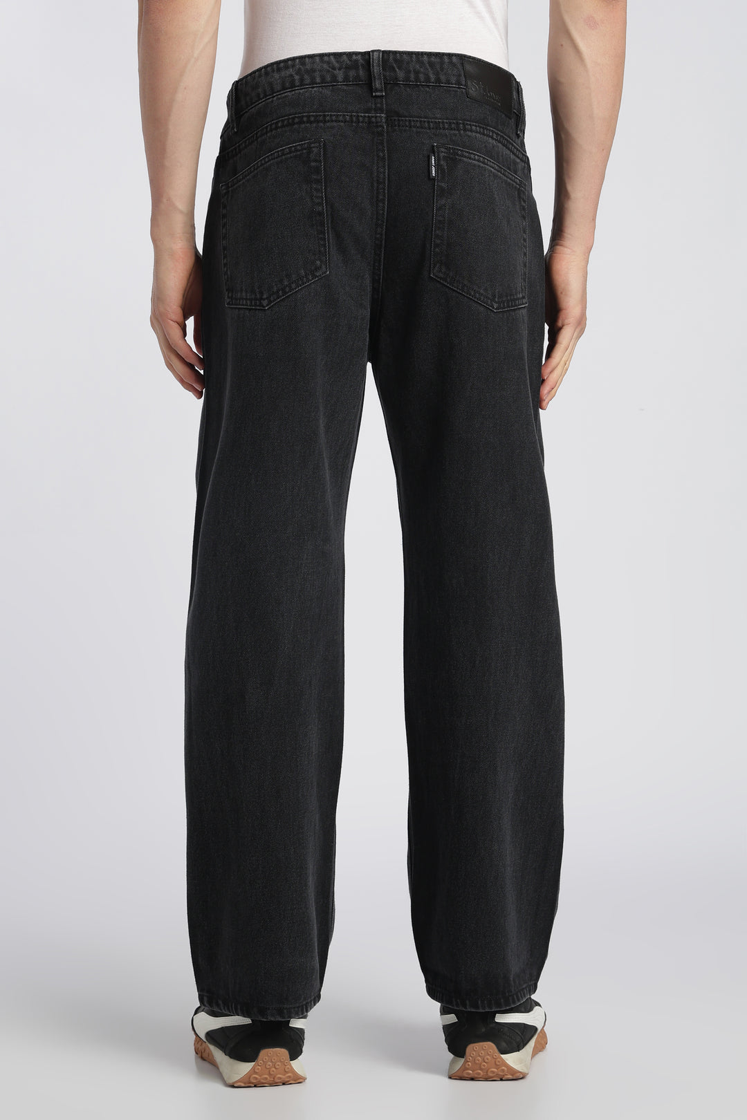 Men’s Jet Black Loose Fit Denim Jeans
