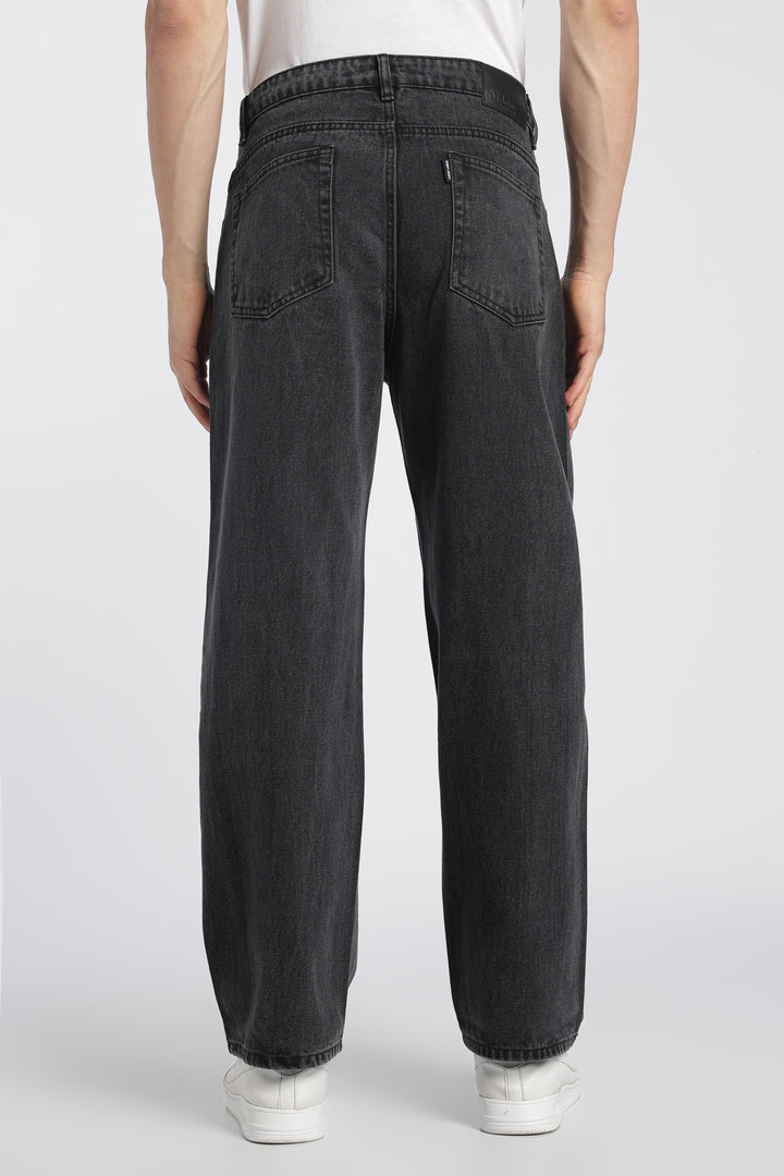 Men’s Charcoal Black Loose Fit Denim Jeans