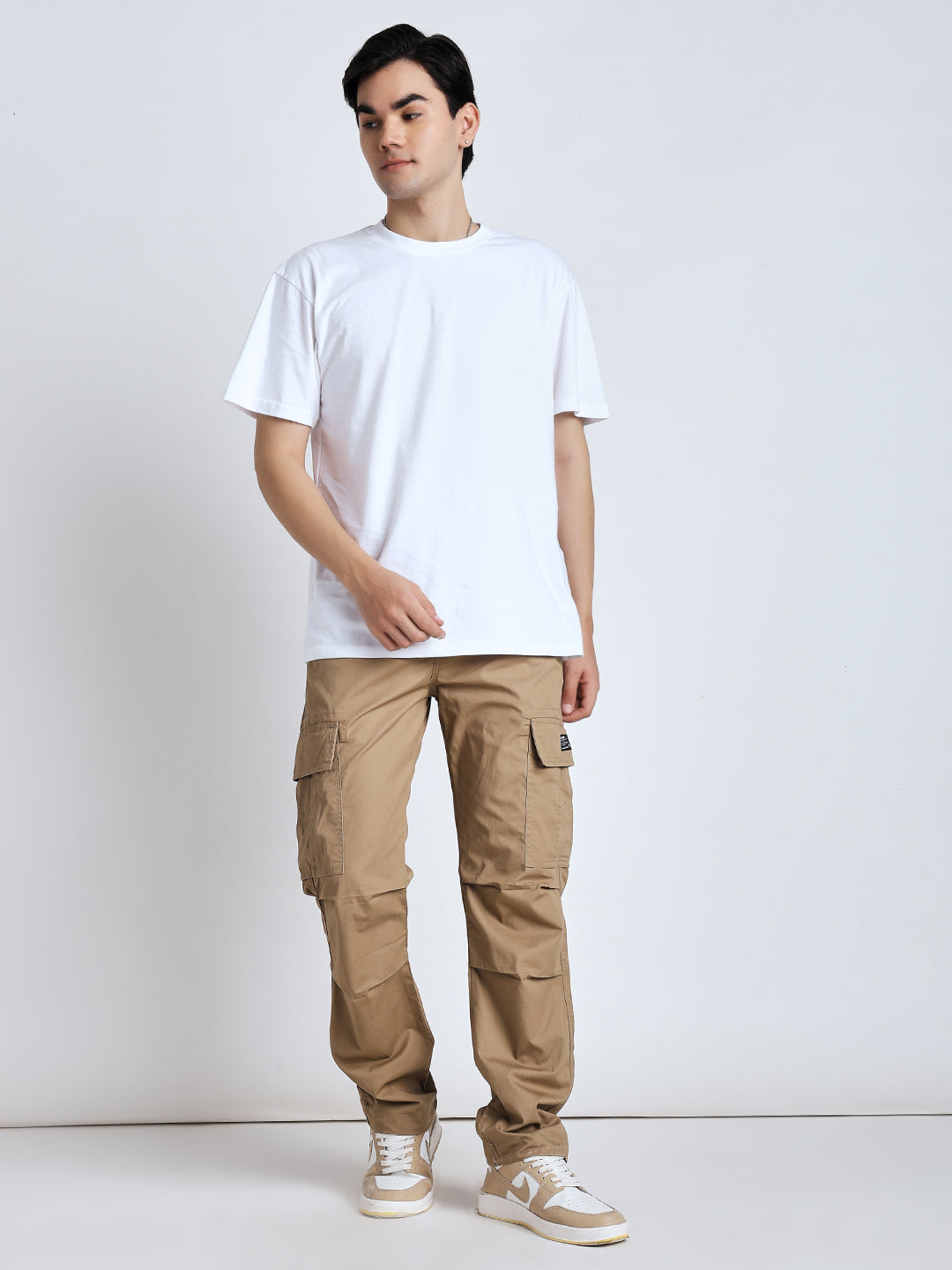 New edition Six pockets straight beige