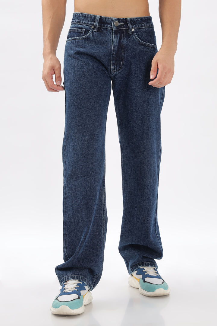 DEEP BLUE LOOSE JEANS