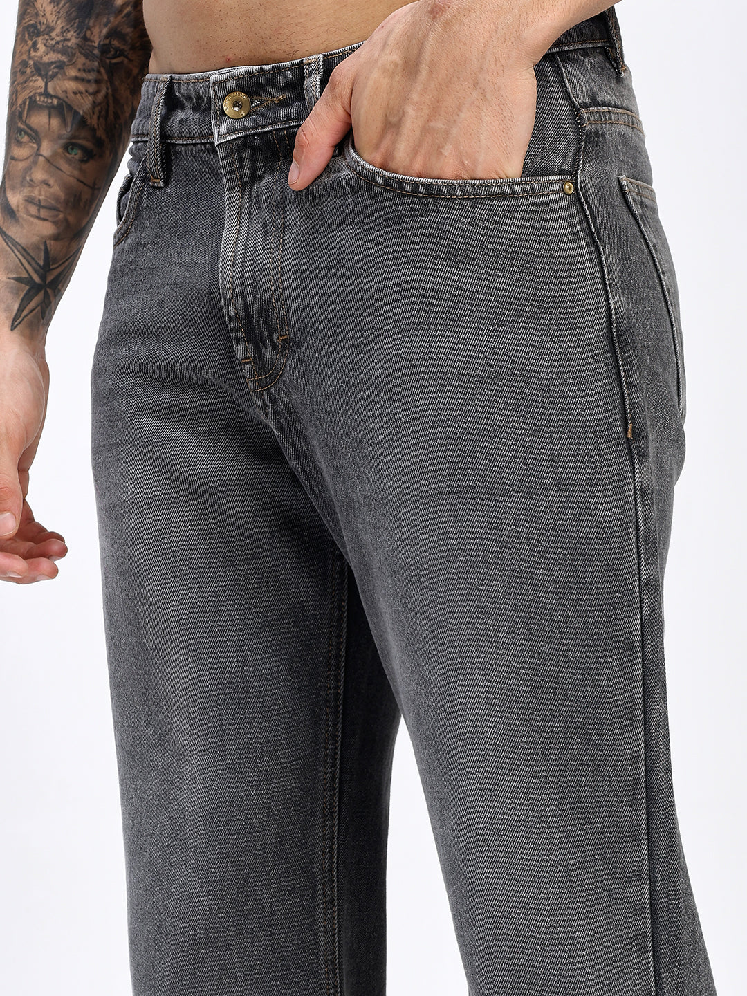 Grey black Vintage Bootcut Jeans
