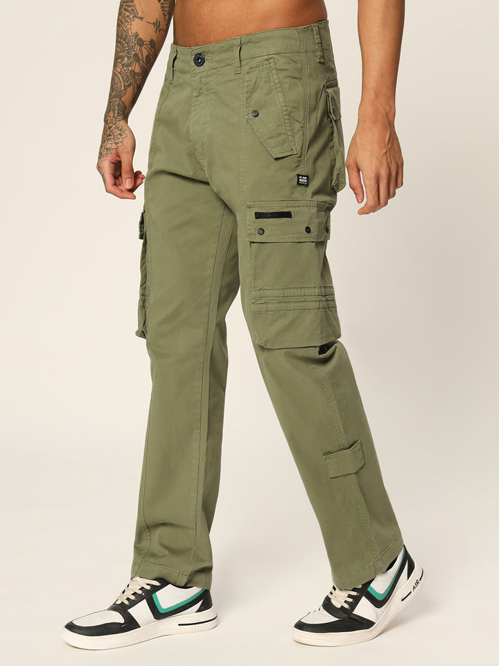 NEW RIVETS CARGO OLIVE