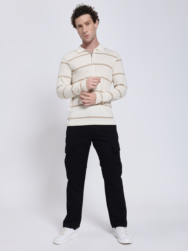 Men's Black Six Pocket Cargo Comfort Fit