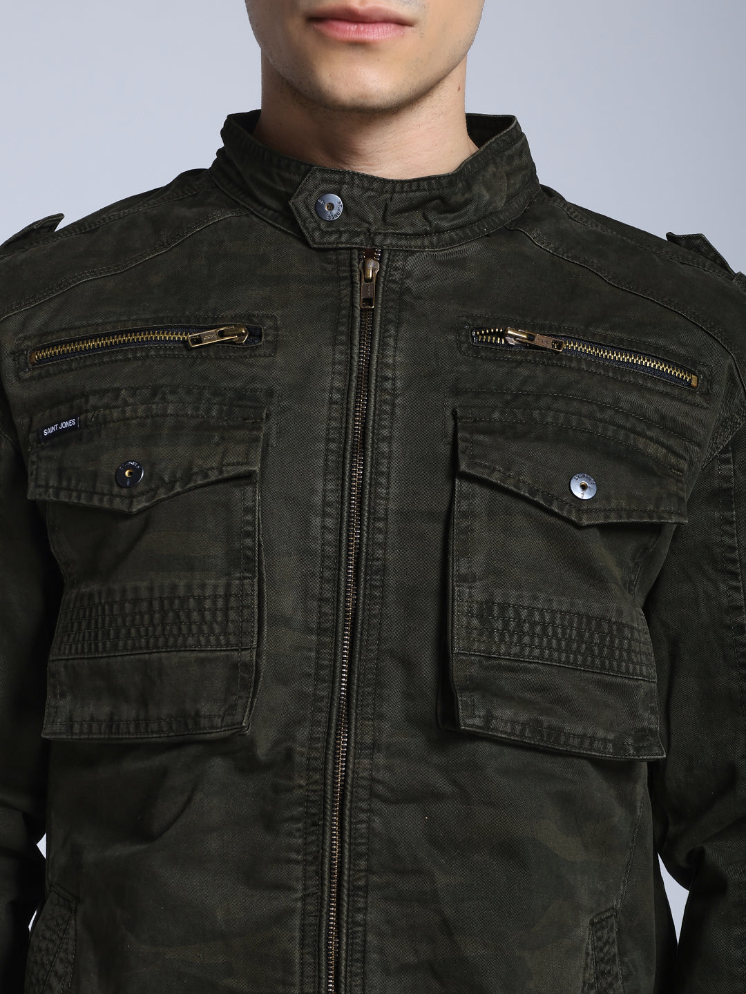 Rebel camo moto jacket