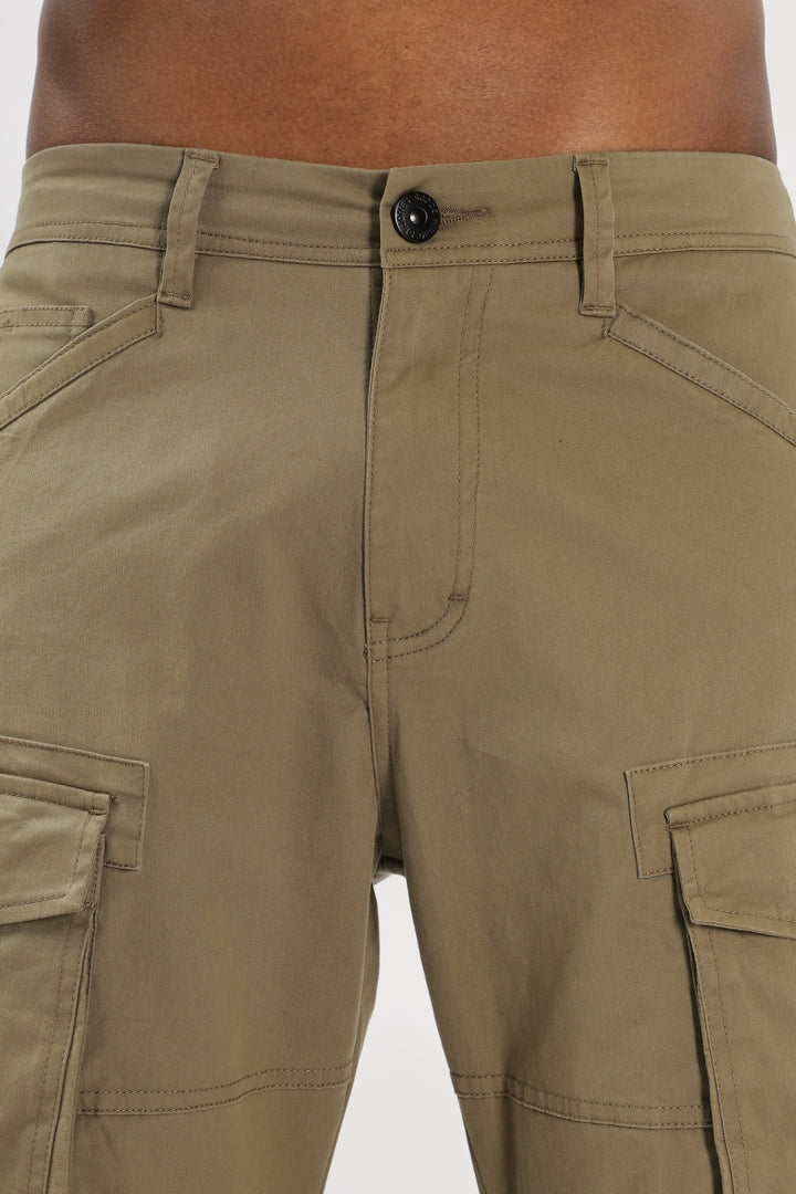 NEW BEIGE COTTON CARGO 6-POCKETS