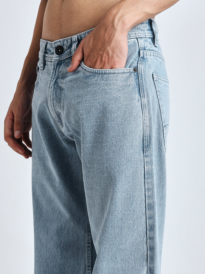 Light blue baggy jeans