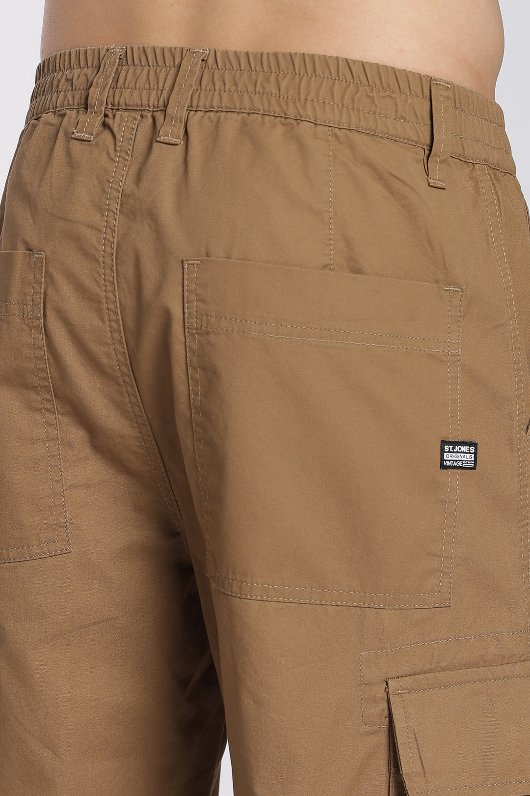 Men's Camel Brown Baggy Cargo