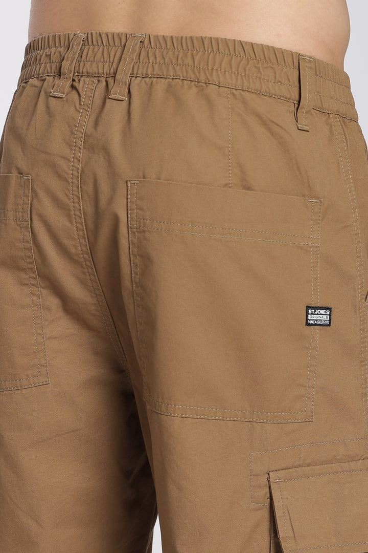 Men's Camel Brown Baggy Cargo