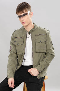 MEN'S OLIVE UTILITY JACKET