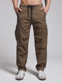 Men’s Brown Lightweight Straight Cargo Pant