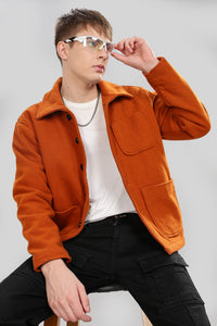 MEN'S ORANGE TWEED JACKET