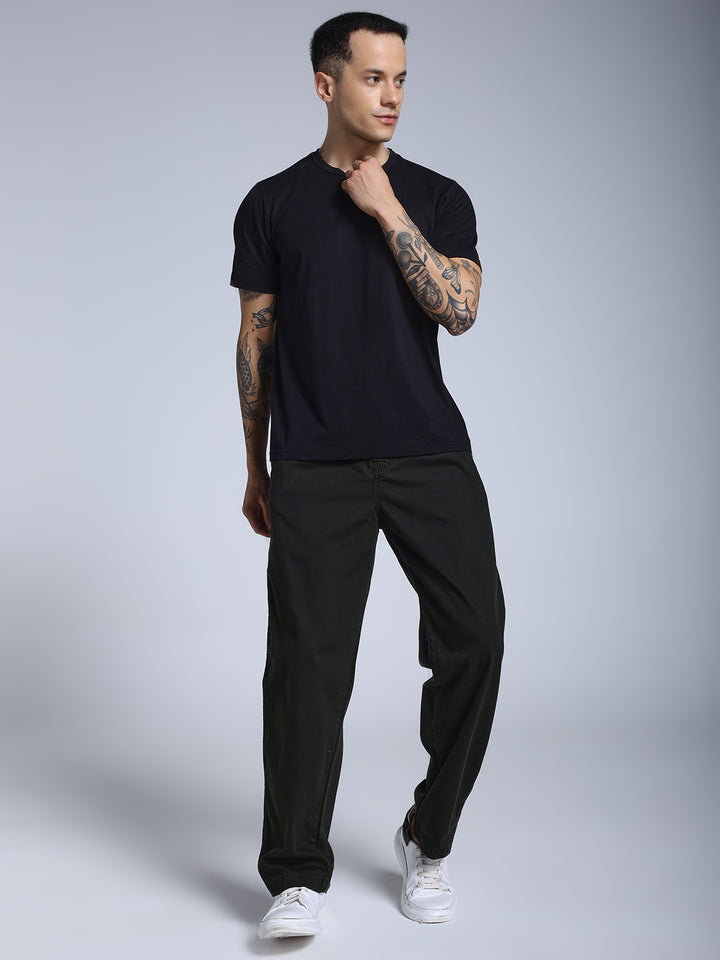 Green loose fit joggs