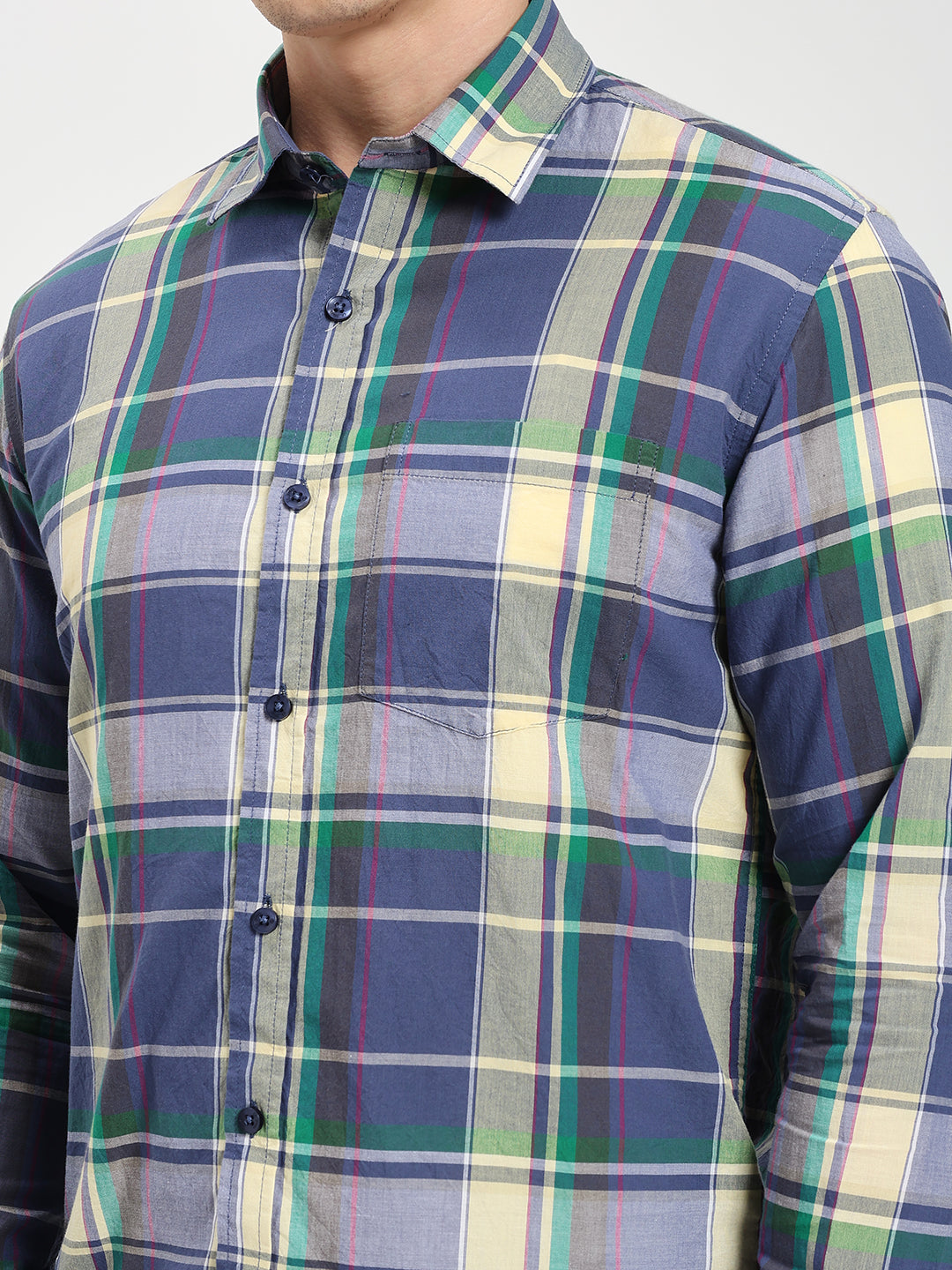 Men’s Modern Fit Checkered Shirt