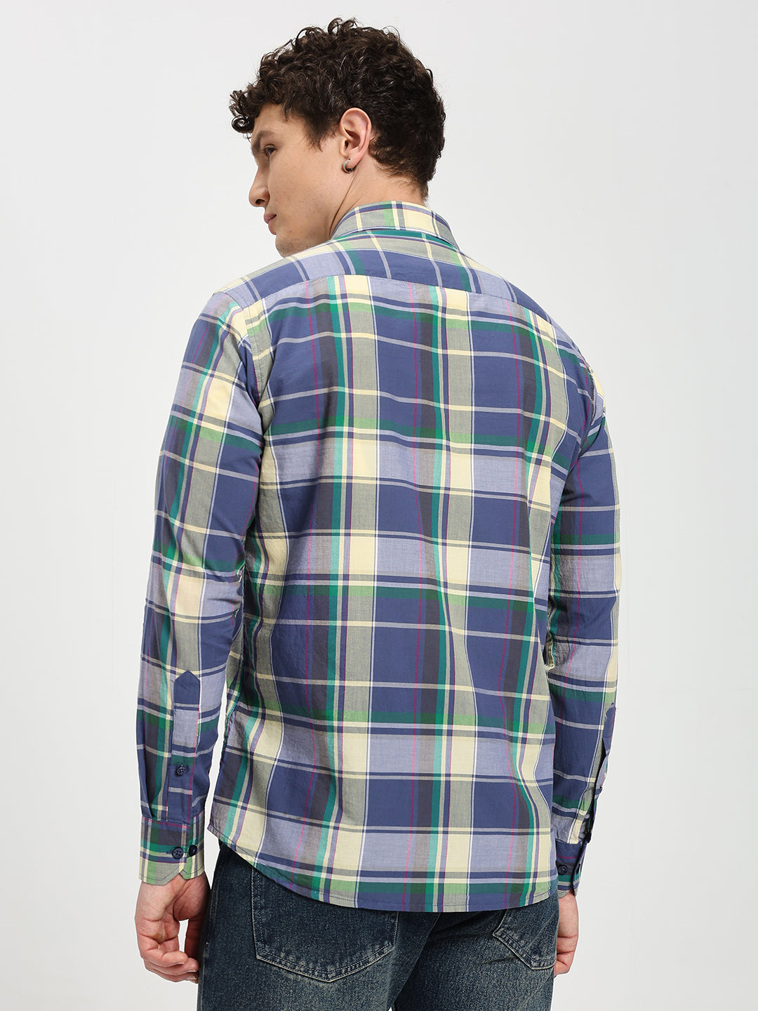 Men’s Modern Fit Checkered Shirt