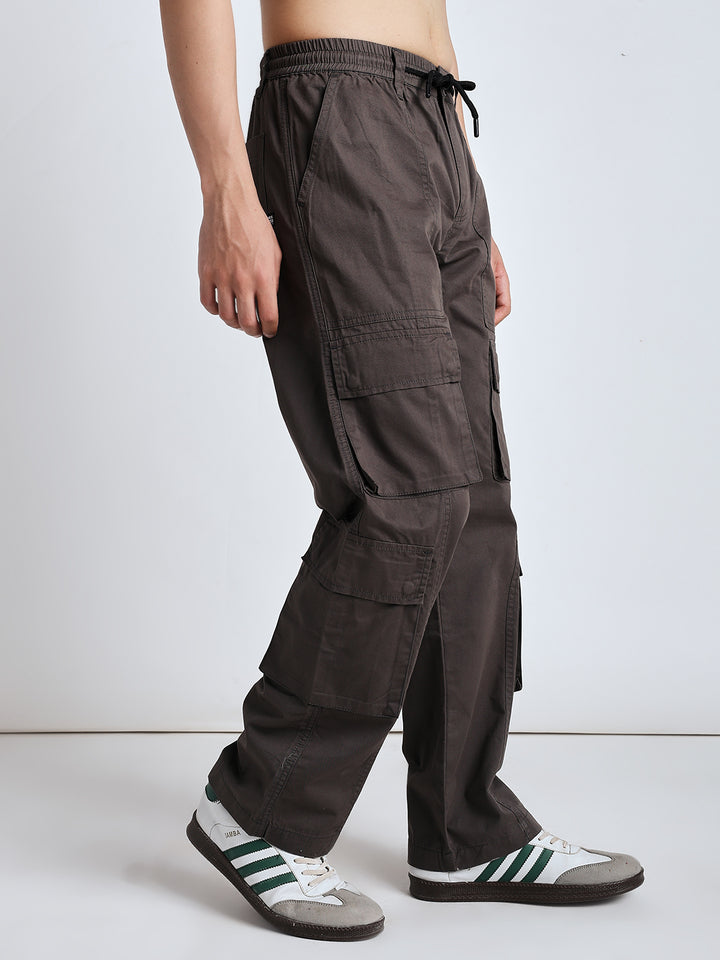 Men's Heritage Snap dark grey baggy cargo pants