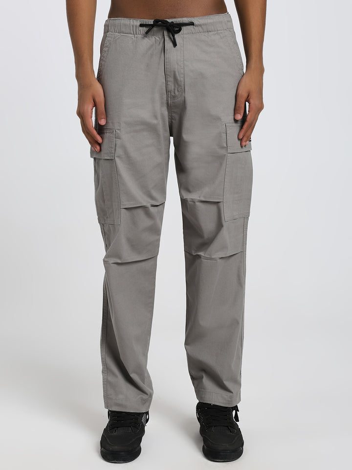 Men's Honeycomb weave straight smoke grey cargo