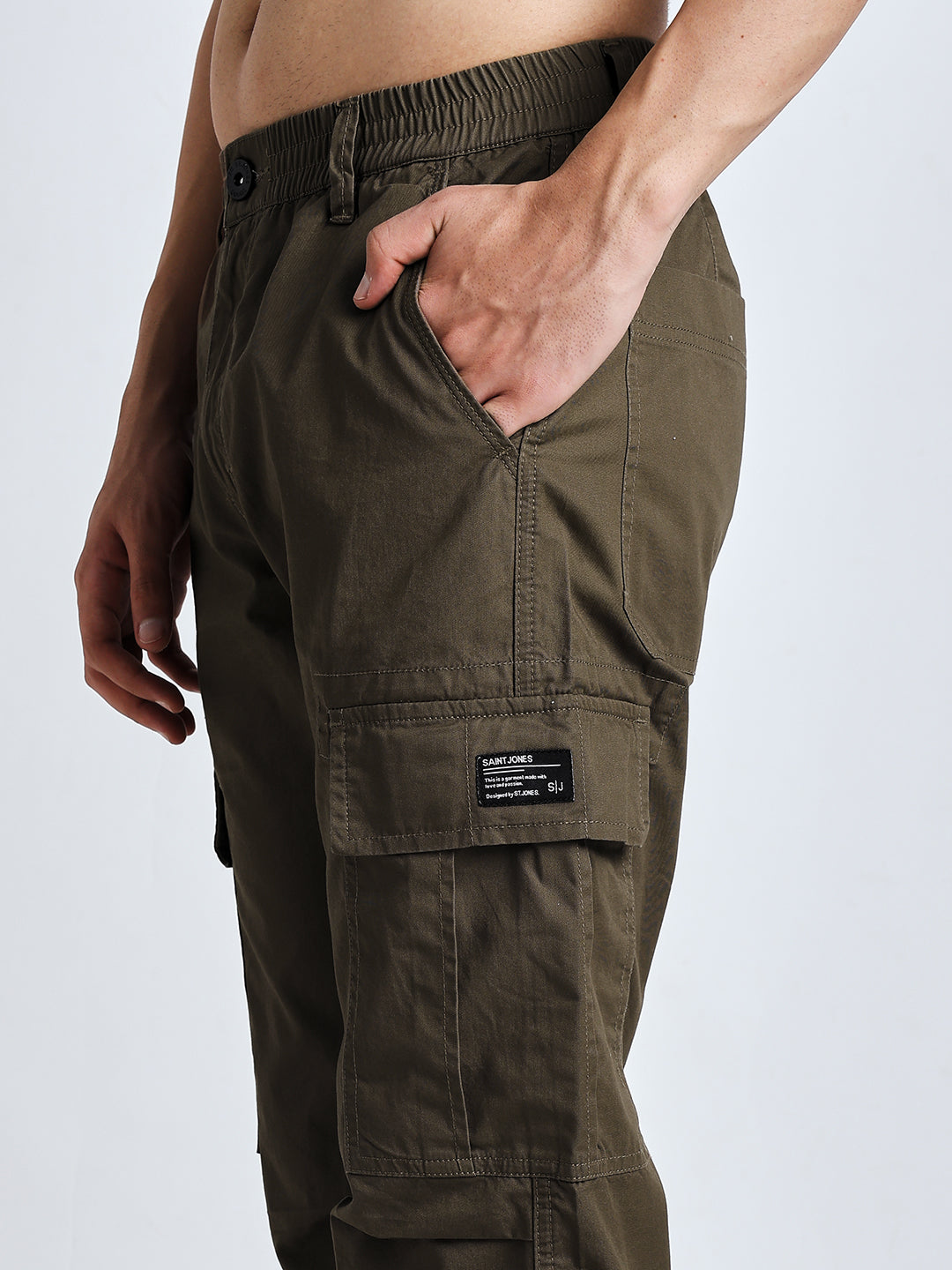 New edition Six pockets straight fit brown