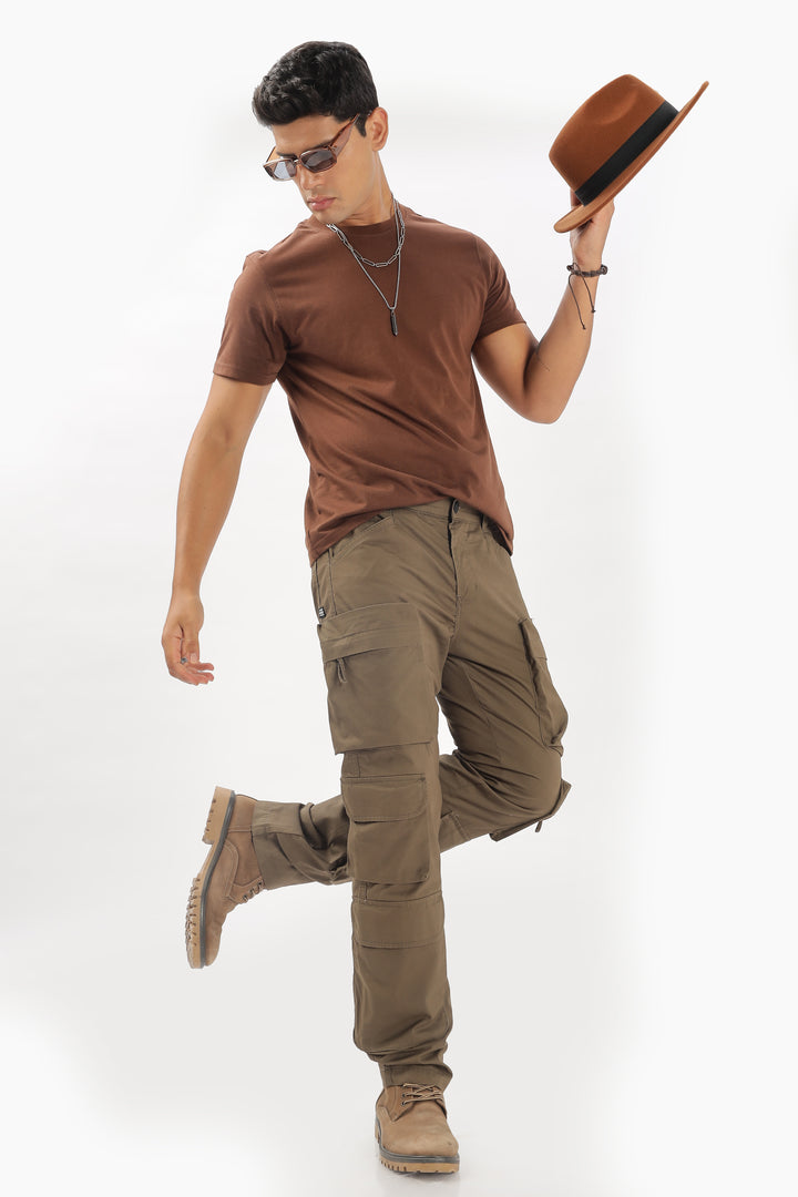 LIGHT BROWN CARGO PANTS