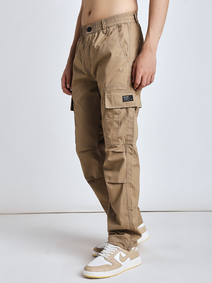 New edition Six pockets straight beige