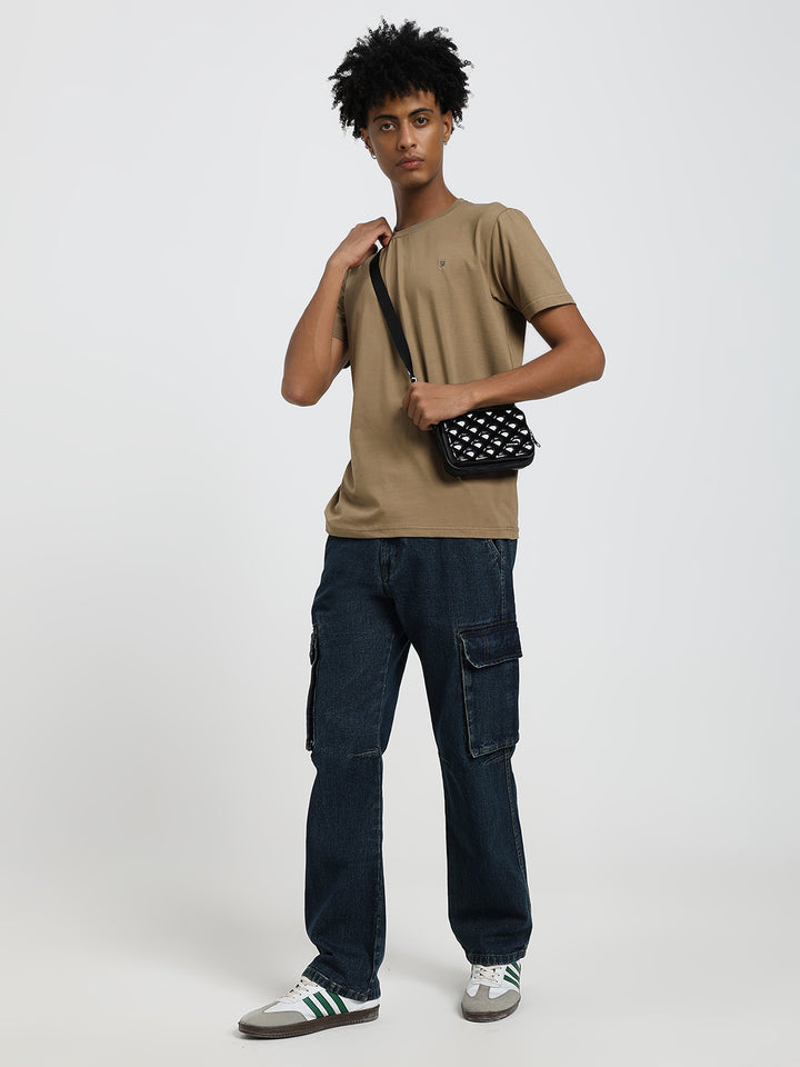 Men’s Dark Wash Cargo Jeans