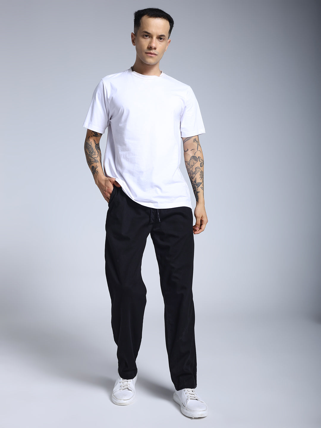 Black loose fit joggs