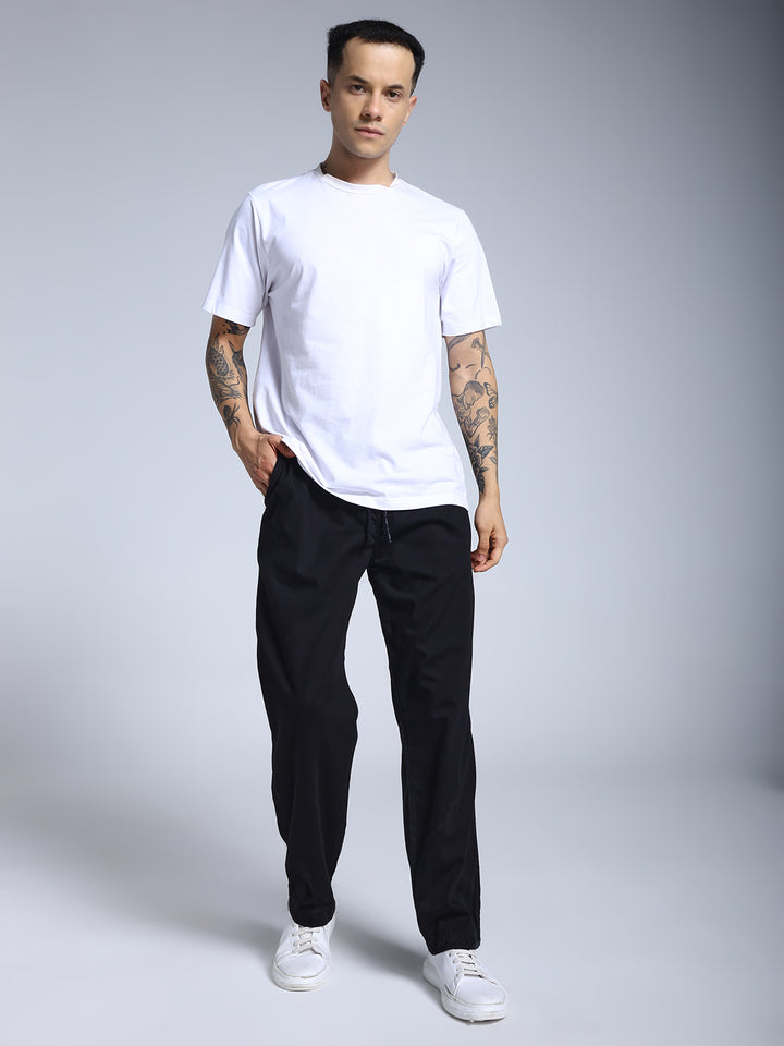 Black loose fit joggs