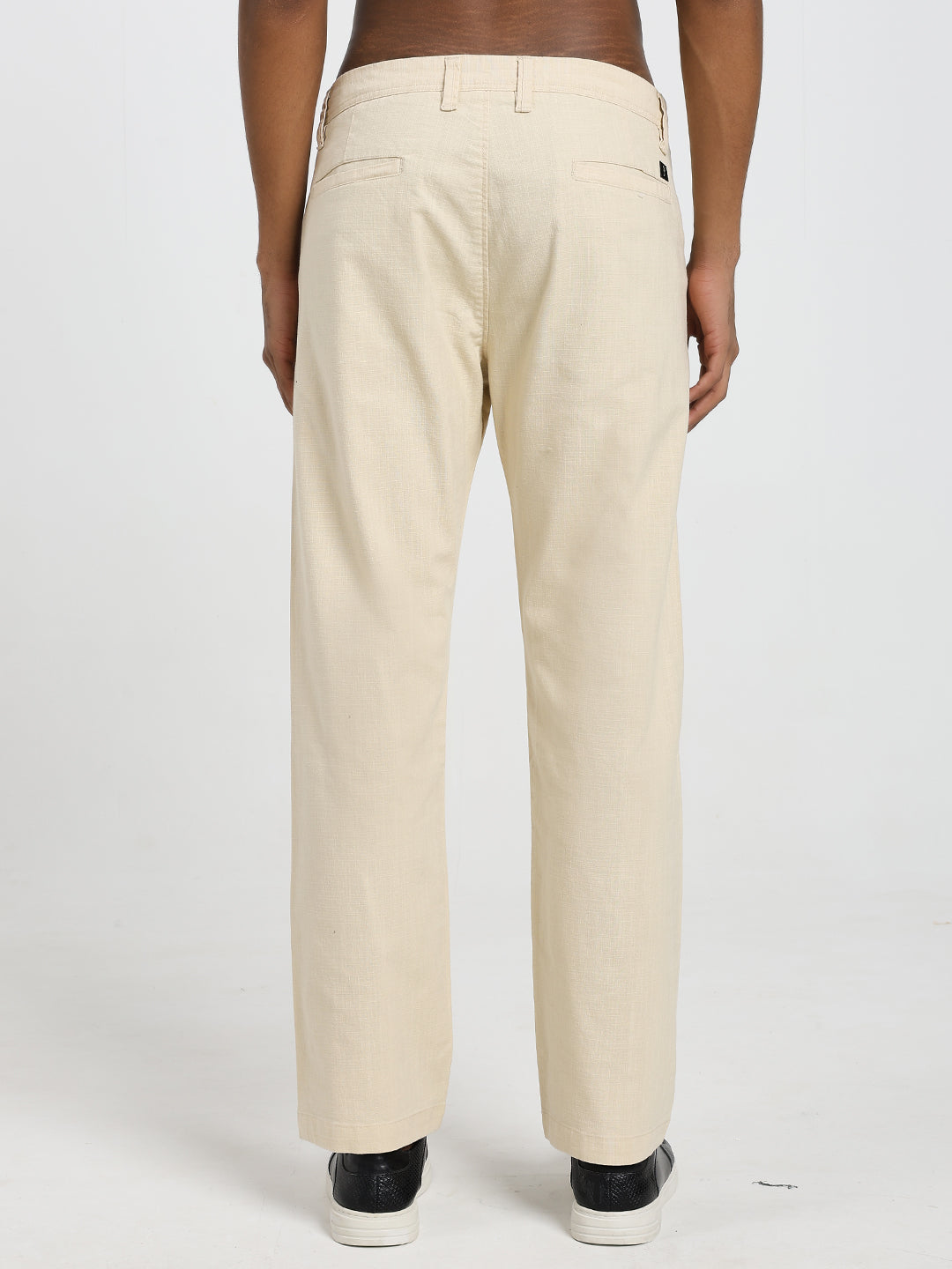 Saint jones slub beige trousers