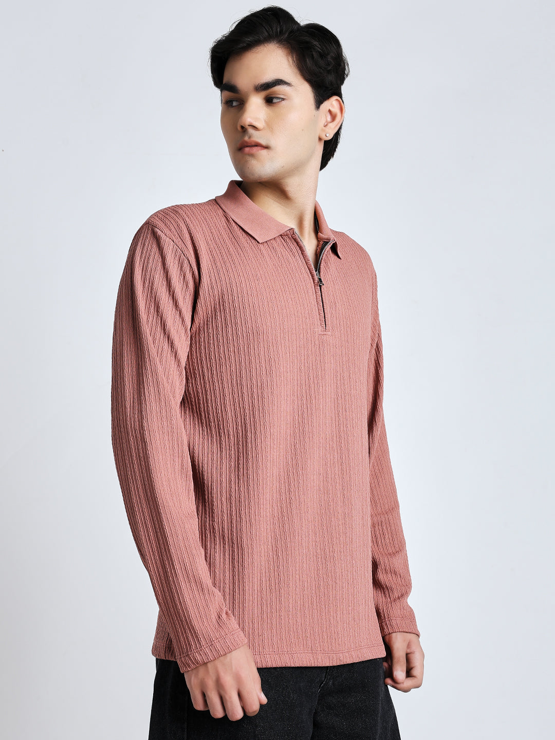 Saint jones front chain zipper T-shirt