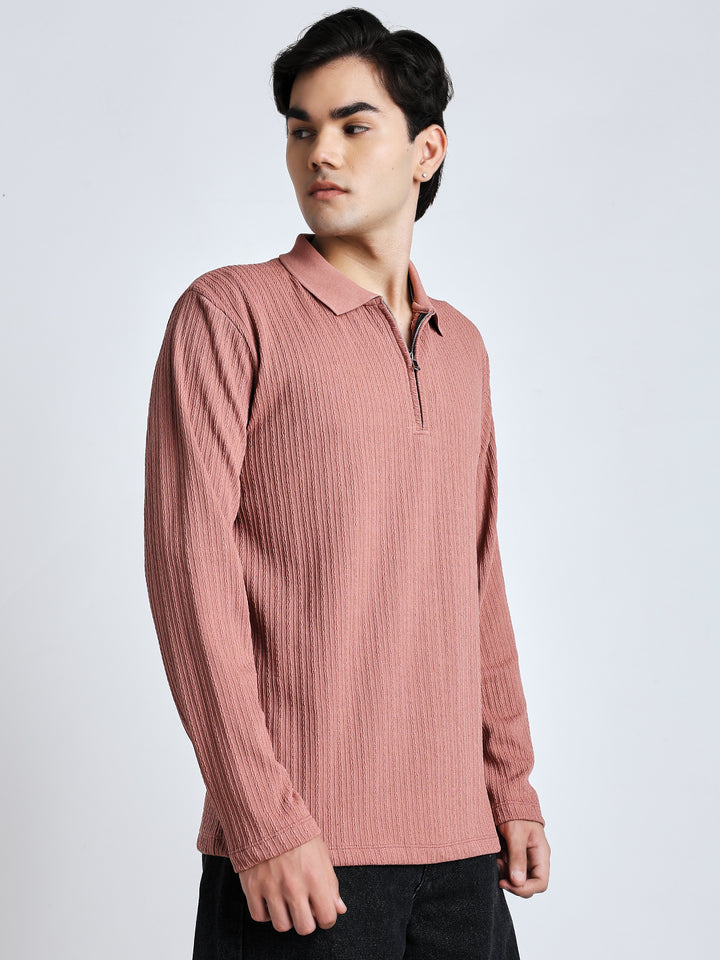 Saint jones front chain zipper T-shirt