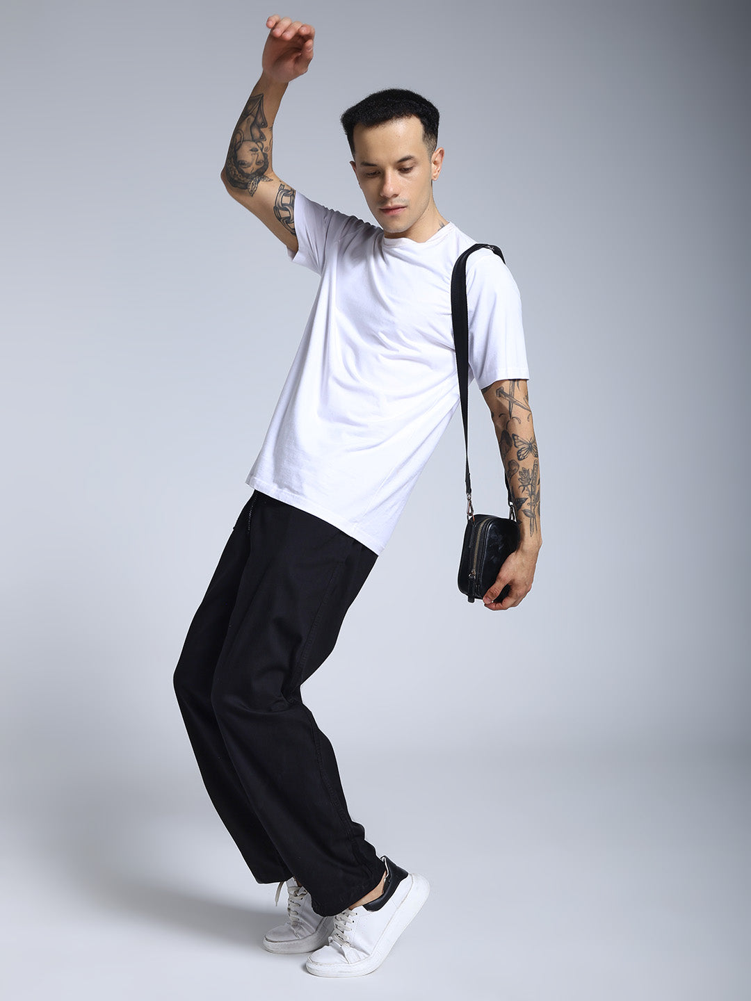 Black loose fit joggs