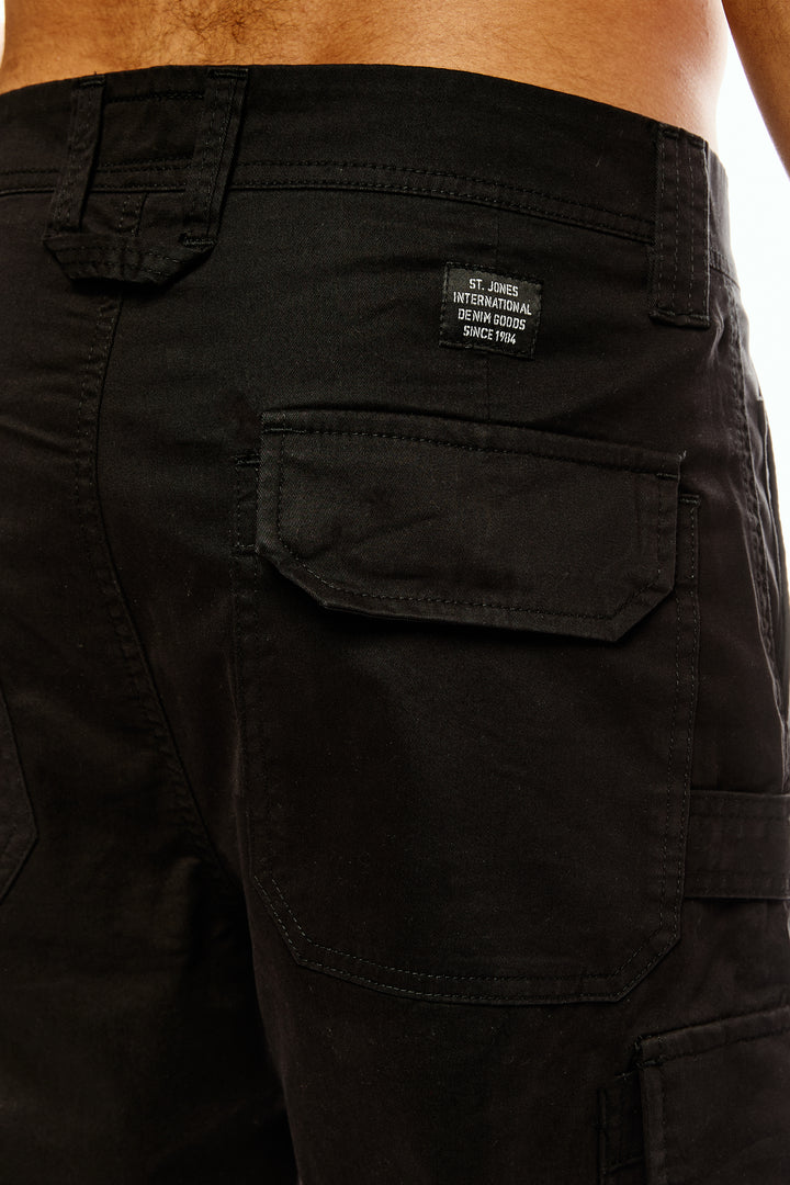 Men's Dark brown Cargo Pants Relaxed Fit