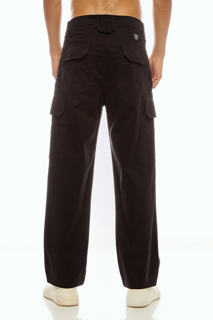 Men's Dark brown Cargo Pants Relaxed Fit
