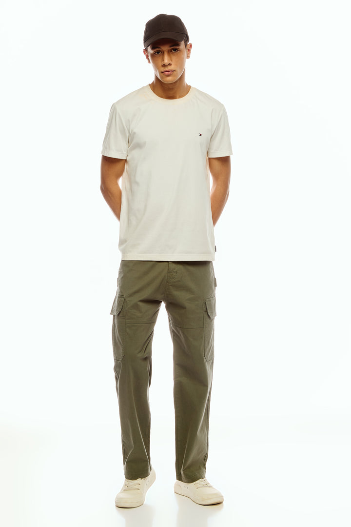 Men's Green Cargo Pants Relaxed Fit