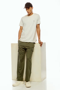 Men's Green Cargo Pants Relaxed Fit