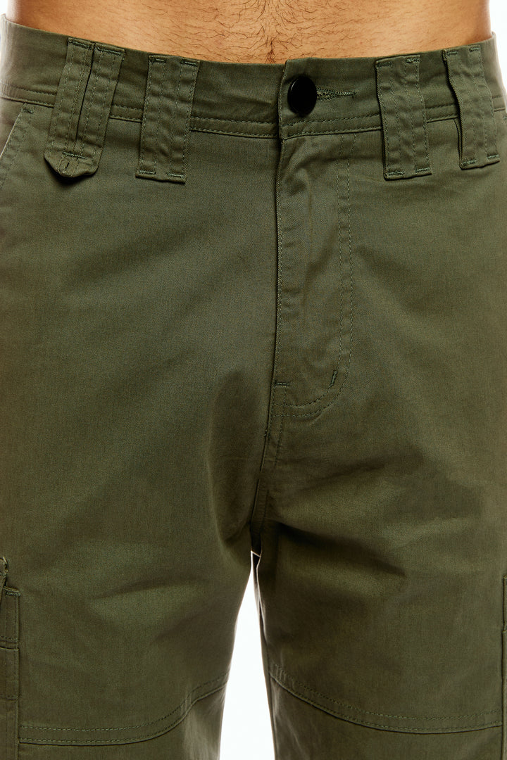 Men's Green Cargo Pants Relaxed Fit