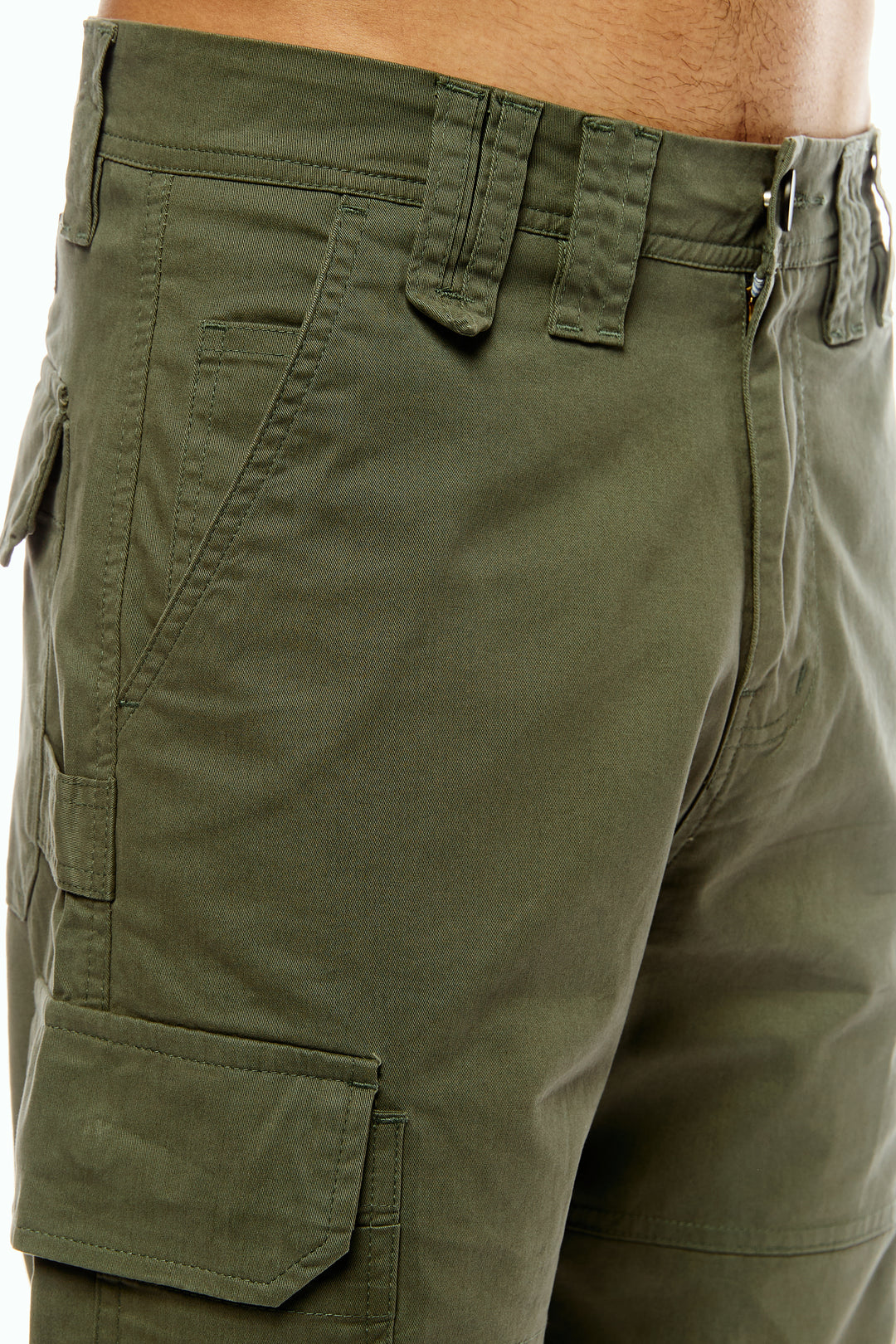 Men's Green Cargo Pants Relaxed Fit
