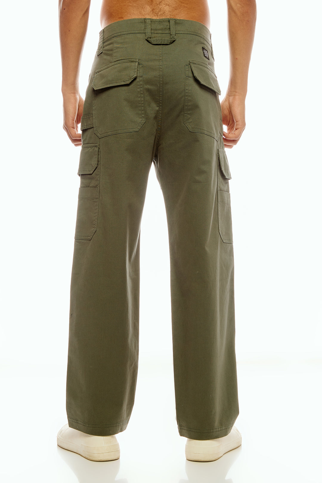 Men's Green Cargo Pants Relaxed Fit